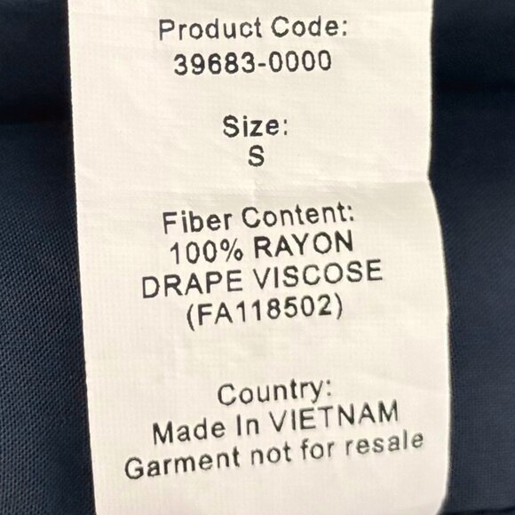 NWOT Levi's Gray Embroidered Tropical Palm Tree Kimono Robe Jacket Top - Small - Picture 5 of 5